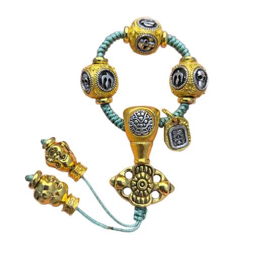 藏式文玩配饰套装金刚星月菩提108佛珠念珠DIY配件一套 - 图3