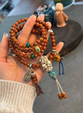 原创设计星月菩提手串女款多圈手链男款文玩佛珠念珠手串