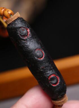 藏传宁玛派惹呼拉吊坠锁骨链铜擦擦回流骨箴言卡子星月菩提子项链