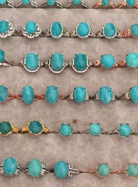 清货戒指天然老矿s925镶嵌