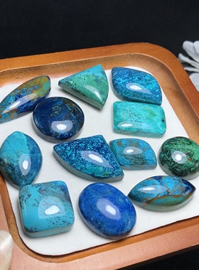 杂形！天然凤凰石随形/马眼吊坠硅孔雀石项链素面民族风打孔备注