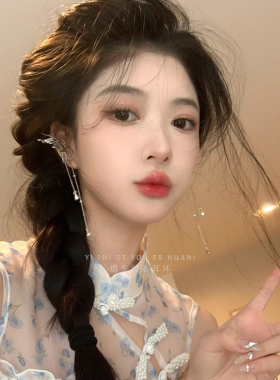 耳骨夹精灵耳蝴蝶超仙耳夹无耳洞