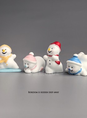 可爱圣诞雪人治愈电脑桌面