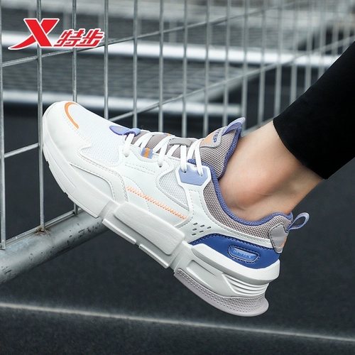 Xtep, летняя повседневная обувь для отдыха, дышащая белая спортивная обувь, 2022