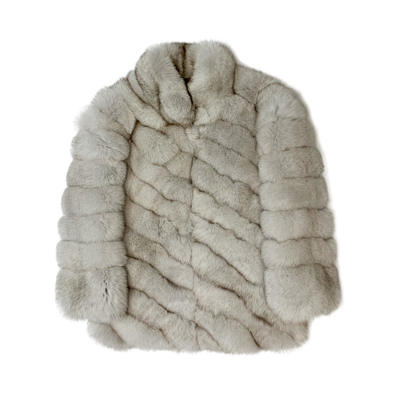 原生态进口狐狸毛皮草外套男2025新款真皮毛一体毛毛大衣加厚保暖 - 图3