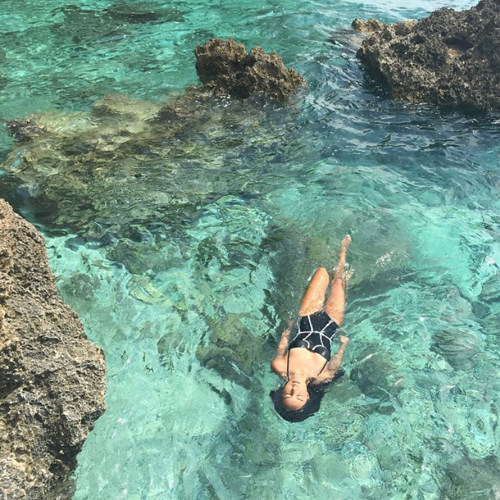 European and American black and white small breast push-up conservative bikini on sale