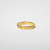 European and American fashionable simple niche gear stripes versatile personality stacking ring