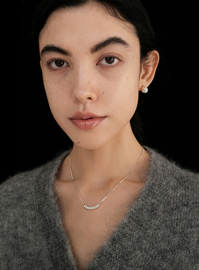 【CnHnOn 脂肪商店】摆动流苏简约串珠蛇骨日常百搭项链