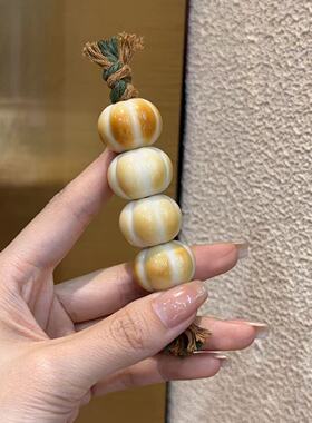 天然象牙果南瓜珠手捻DIY配饰