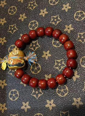 鹿角根付锦鲤葫芦星月朱砂供手串diy配件文玩佛珠时尚隔珠串珠