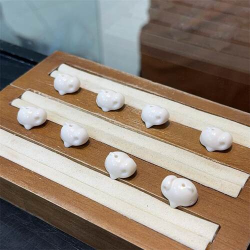 精工牛骨趴趴鲨鱼diy手工编织手绳项链文玩时尚饰品隔珠串珠 - 图2