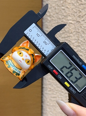鹿角根付法老猫手工编织隔珠