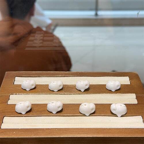 精工牛骨趴趴鲨鱼diy手工编织手绳项链文玩时尚饰品隔珠串珠 - 图3
