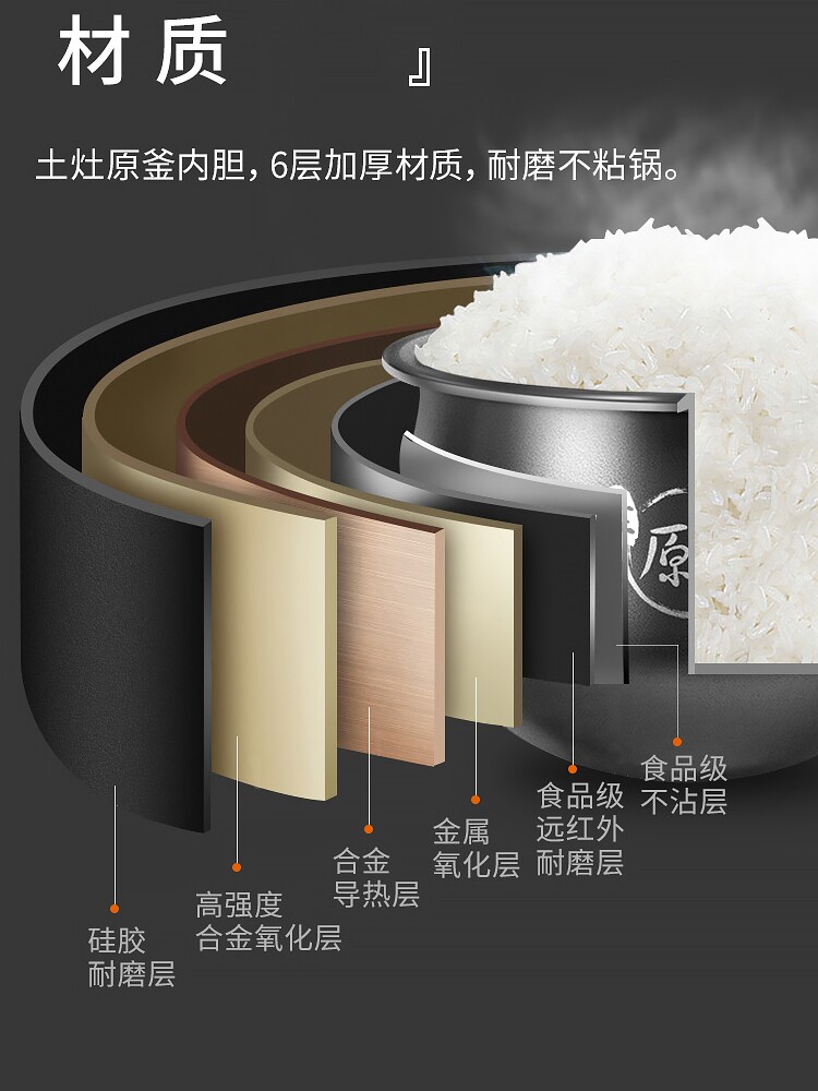 九阳5l大容量智能家用多功能电饭煲 九阳睿智扬帆电饭煲