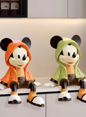 披风米奇坐姿摆件客厅电视柜装饰入户玄关酒柜高级感小众手办高档