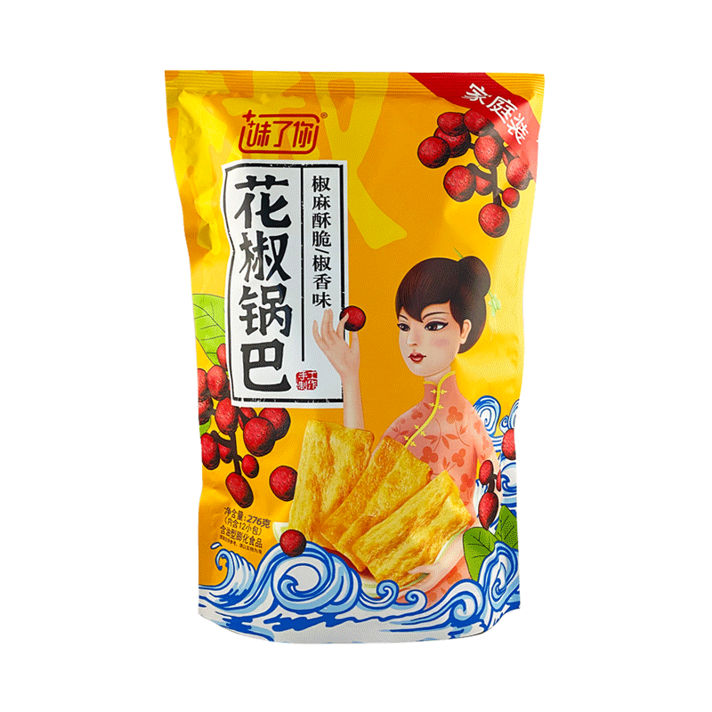 宏途 味了你花椒锅巴276g*3包大礼包整箱休闲怀旧手工零食品小吃 - 图3