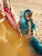 Princess Jasmine Tiara Flower Tassel Hair Accessory Waist Chain