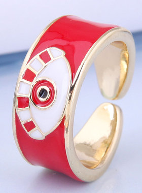 镀金韩版时尚气质开口戒指指环