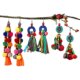ຕຸ້ມຫູ pompom ສີສັນແບບຊົນເຜົ່າ Retro, ບຸກຄະລິກກະພາບໃນວັນພັກ bohemian ຍາວ tassel ຕຸ້ມຫູສໍາລັບແມ່ຍິງ