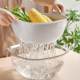 Anbuy double-layer drainage and sifter fruit and vegetable basket