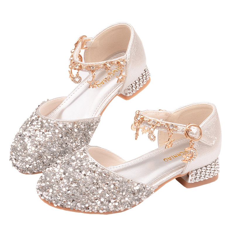 女童水晶鞋2025春秋新款儿童高跟皮鞋演出鞋小女孩软底走秀公主鞋,淘宝优惠券,粉丝福利购,淘宝优惠卷