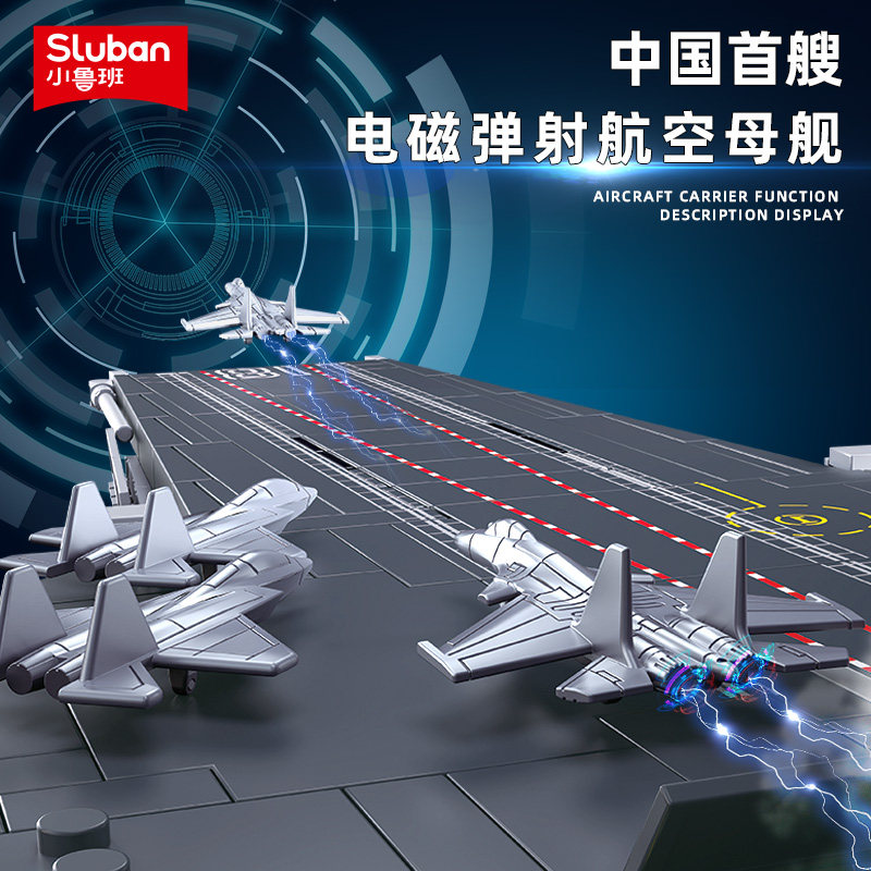 小鲁班福建舰003号中国拼装玩具 小鲁班建构/拼插积木