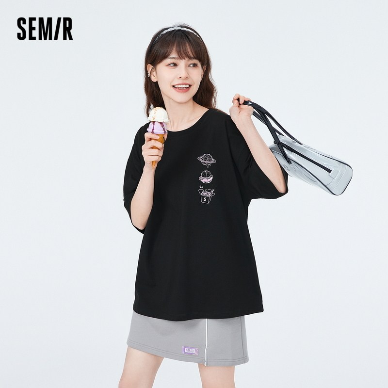 森马短袖2022夏季新款oversize t恤 森马裕伟T恤