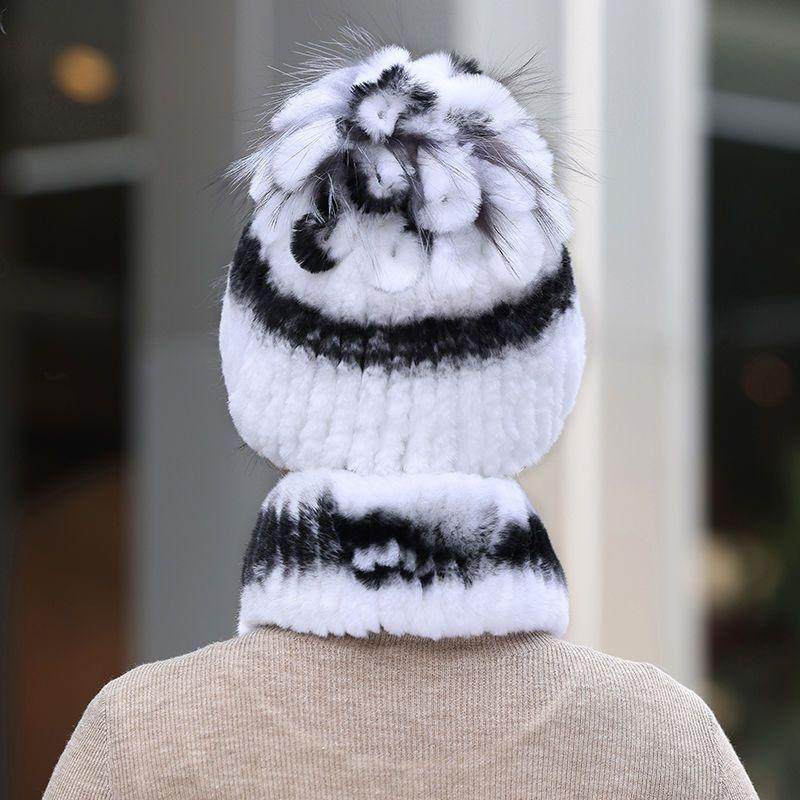 新款雕花獭兔毛帽子女时尚保暖百搭护耳帽冬季加厚皮草围巾帽子,淘宝优惠券,粉丝福利购,淘宝优惠卷