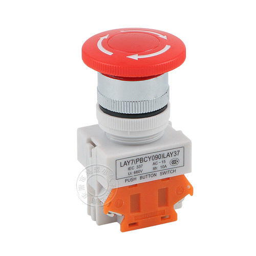 LAY37-01ZS Y090紧急停止按钮开关蘑菇急停按钮一常闭 22mm - 图3