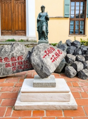 定制仿真刻字泡沫石头假山