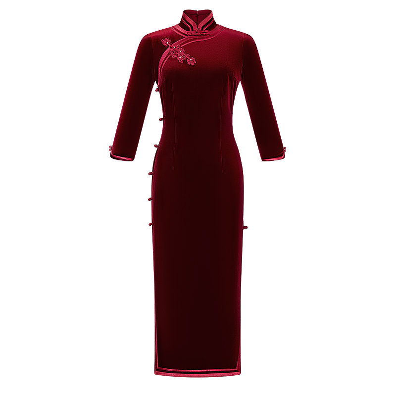 名兰世家妈妈婚宴旗袍礼服中国风日常可穿喜婆婆婚礼装改良新中式