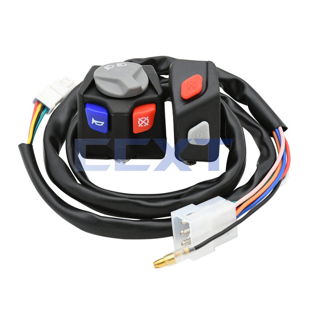 Off-road motorcycle ignition and flameout switch headlight combination switch high and low beam blue and red buttons XC-W EXC-F