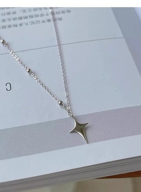 时尚个性不对称星芒项链潮流设计独特造型大小星芒错落排列打破