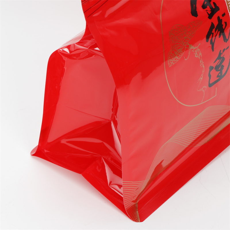 金线莲包装袋50克100克250克八边自立立体拉链塑料手提礼品袋子空 - 图2