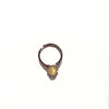 Natural blonde crystal open ring yellow hair crystal ring