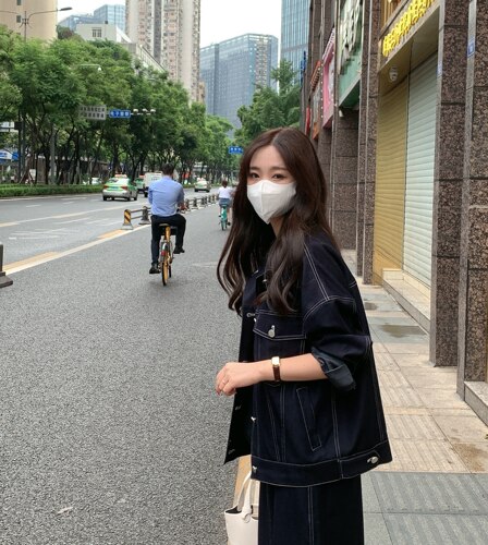 小小家宽松竹节棉牛仔外套22新款小个子小码休闲短上衣女150xs - 图1
