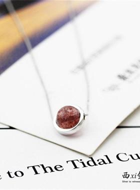 月光石学生简约大方风装饰品项链