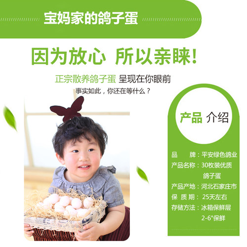 【皇冠店】30枚装顺丰包邮 精选新鲜鸽子蛋农家散养土鸽蛋信鸽蛋 - 图0