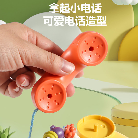 Cute puppy phone car multi-functional early education machine toy 0-1-2 years old enlightenment baby intelligence boy and girl