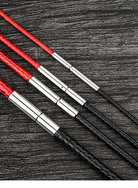 皮绳项链红色挂绳吊坠项链