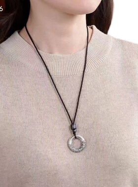 吊坠S999足银平安扣古法银