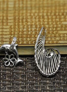 珍珠diy925银吊坠戒指