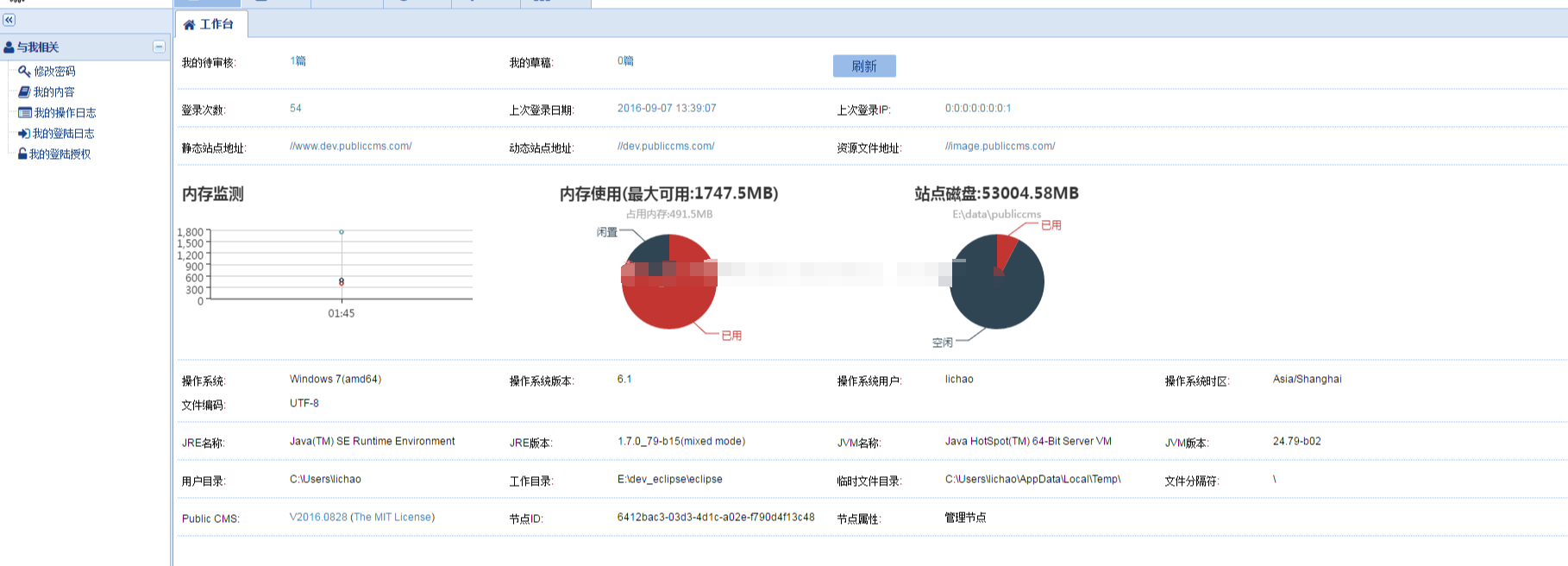 CMS门户网站内容后台管理系统java用户文章发布图片文件下载源码