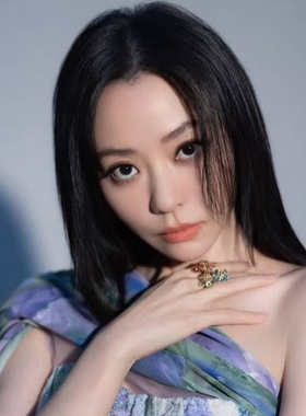 张靓颖同款戒指多彩水晶花朵戒指