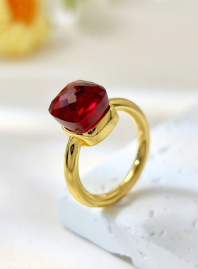 宝曼同款水晶戒指高级感食指戒