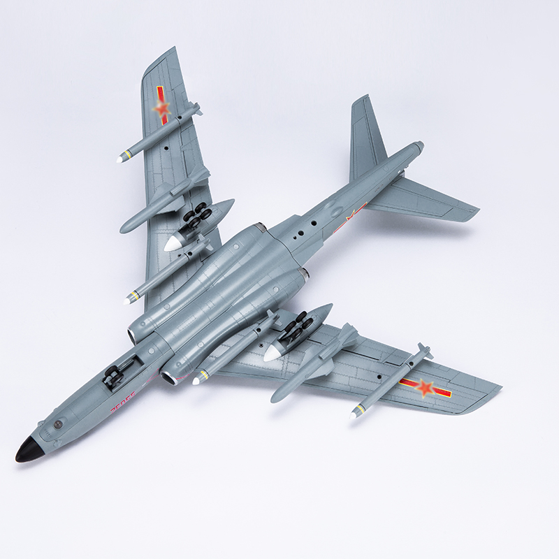 1:72轰6K战略轰炸机模型 轰六H6K战斗机合金成品军事摆件收藏送礼 - 图2