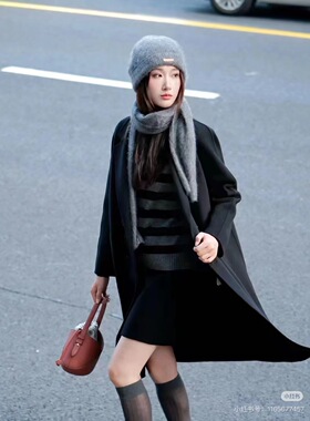 小禾原纱康赛妮A级纯山羊绒原厂拉毛工艺围巾帽子