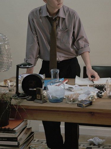 COMMON VALUE 「 龛 Niche 」法式长袖宽松衬衣 中性气质复古衬衫 - 图1