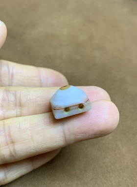 L57 DIY 文玩配珠 双孔手牌珠 羊板眼