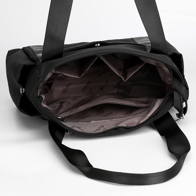 Lightweight waterproof Oxford cloth shoulder bag for women, large-capacity document bag, business commuting bag, portable briefcase for women